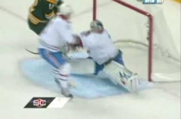 Georges Laraque Destroys Milan Lucic / Carey Price Robs Chuck Kobasew