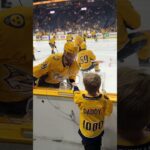 Roman’s kids repping special jerseys tonight for dad's 1,000th NHL game 🙂 #predsnhl