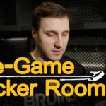 Alex Steeves speaks with media at TD Garden on Thursday