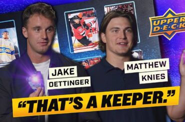 Jake Oettinger Pulls His Own Card — And Doesn’t Buy It 🤣