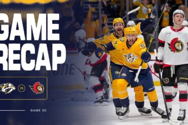 PREDS WIN: Game Highlights vs Ottawa Senators: Jan. 22