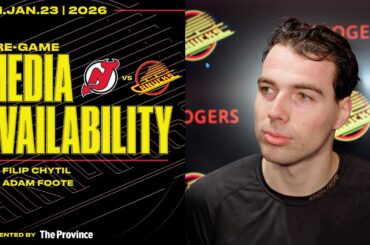 Filip Chytil & Adam Foote Pre-Game Media | Canucks vs. Devils (Jan 23, 2026)