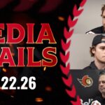 Ridly Greig, Stephen Halliday, Travis Green Pregame Media vs NSH