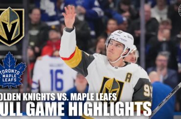 Vegas Golden Knights vs. Toronto Maple Leafs | Full Game Highlights | ESPN NHL