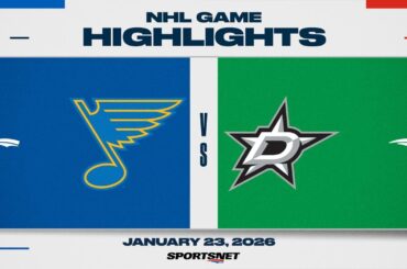NHL Highlights | Blues vs. Stars - January 23, 2026