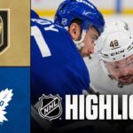 Golden Knights vs. Maple Leafs | NHL Highlights | January 23, 2026