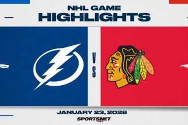 NHL Highlights | Lightning vs. Blackhawks - January 23, 2026