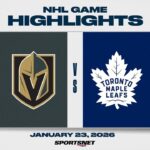 NHL Highlights | Golden Knights vs. Maple Leafs - January 23, 2026