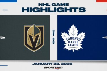 NHL Highlights | Golden Knights vs. Maple Leafs - January 23, 2026