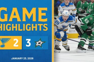 Game Highlights: Stars 3, Blues 2