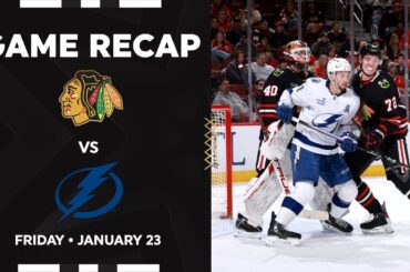 Blackhawks vs. Lightning Game Highlights | 1.23.26
