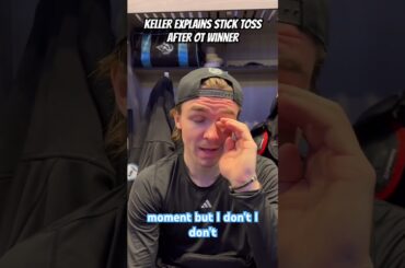 Clayton Keller explains stick toss after scoring OT winner over Flyers
