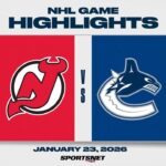 NHL Highlights | Devils vs. Canucks - January 23, 2026