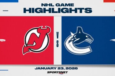 NHL Highlights | Devils vs. Canucks - January 23, 2026
