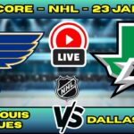 🔴 LIVE: St. Louis Blues at Dallas Stars | NHL Scoreboard | Central Division Rivalry | Jan 23