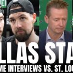 Matt Duchene, Jason Robertson, Jamie Benn & Glen Gulutzan Recap Dallas Stars Win vs. St. Louis