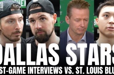 Matt Duchene, Jason Robertson, Jamie Benn & Glen Gulutzan Recap Dallas Stars Win vs. St. Louis