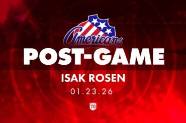 Isak Rosen Postgame | 01.23.26