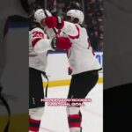 Perfect first NHL goal. 29/10. No notes. #lennihameenaho #njdevils #devilsvscanucks #NHL #hockey