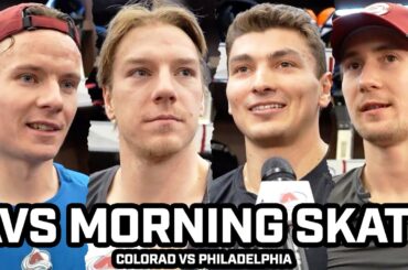 Martin Necas on 1YR Since Mikko Trade & Avs on Honoring 2001 Cup Team & More Before Game vs Flyers