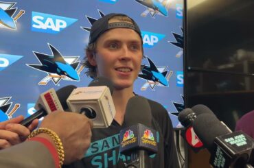 Smith Talks No-Look Pass, Perreault Elbowing Celebrini | Sharks vs. Rangers Post-Game (1.23.26)