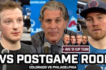 Jared Bednar & Avs PISSED After 7-3 Blowout LOSS vs Flyers + Forsberg & Avs 2001 Stanley Cup Team