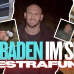 NACHTS Eisbaden im See als Bestrafung