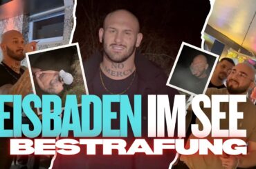 NACHTS Eisbaden im See als Bestrafung