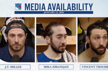 NYR at SJS: Miller, Zibanejad & Trocheck Postgame Media Availability | Jan. 23, 2026
