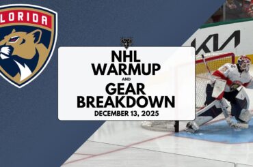 NHL Warmup & Gear Breakdown | Florida Panthers | Sergei Bobrovsky & Daniil Tarasov