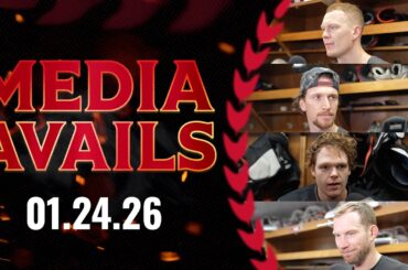 Brady Tkachuk, Stephen Halliday, Thomas Chabot, James Reimer, Travis Green Pregame Media vs CAR