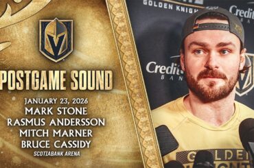 🎥 POSTGAME SOUND: Stone, Andersson, Marner & Cassidy