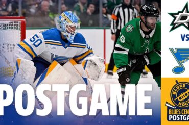 Blues Blow it with Minute Left, Fall to Stars 3-2 | Blues Central Postgame