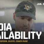 Crosby, Wotherspoon, Silovs, Muse Media Availability (1.24.26) | Pittsburgh Penguins