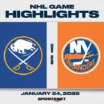 NHL Highlights | Sabres vs. Islanders - January 24, 2026