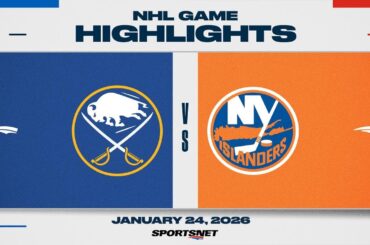 NHL Highlights | Sabres vs. Islanders - January 24, 2026