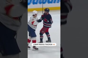 Adam Lowry Welcomes Back Matthew Tkachuk 😳