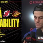 Buium, Chytil, Blueger & Adam Foote Post-Game Media | Canucks vs. Devils (Jan 23, 2026)