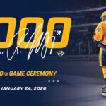 Roman Josi 1,000th Game Ceremony