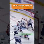 Colin white thinks he’s playing soccer 😂 #nhl #hockey #shorts