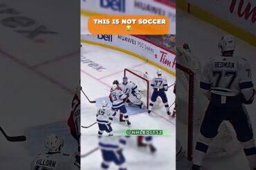 Colin white thinks he’s playing soccer 😂 #nhl #hockey #shorts