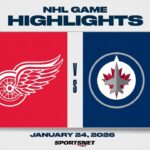 NHL Highlights | Red Wings vs. Jets - January 24, 2026