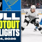 Los Angeles Kings at St. Louis Blues | FULL Shootout Highlights - January 24, 2026