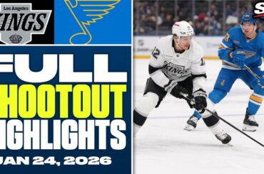 Los Angeles Kings at St. Louis Blues | FULL Shootout Highlights - January 24, 2026