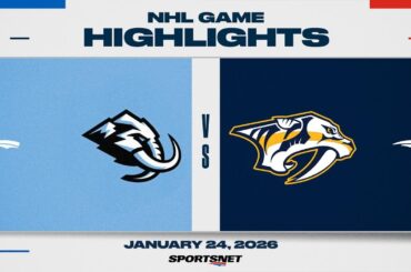 NHL Highlights | Mammoth vs. Predators - January 24, 2026