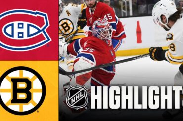 Canadiens vs. Bruins | NHL Highlights | January 24, 2026
