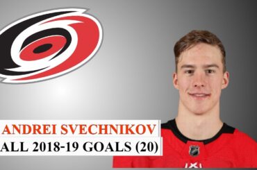 Andrei Svechnikov (#37) All 20 Goals of the 2018-19 NHL Season