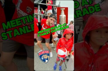 AARON EKBLAD SIGNED MY HAT AT STANLEY CUP PARADE! (He Just Re-Signed! #shorts #nhl #kidsvideo