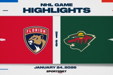 NHL Highlights | Panthers vs. Wild - January 24, 2026