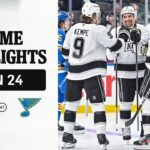 HIGHLIGHTS: LA Kings at St Louis Blues | 01.24.26
